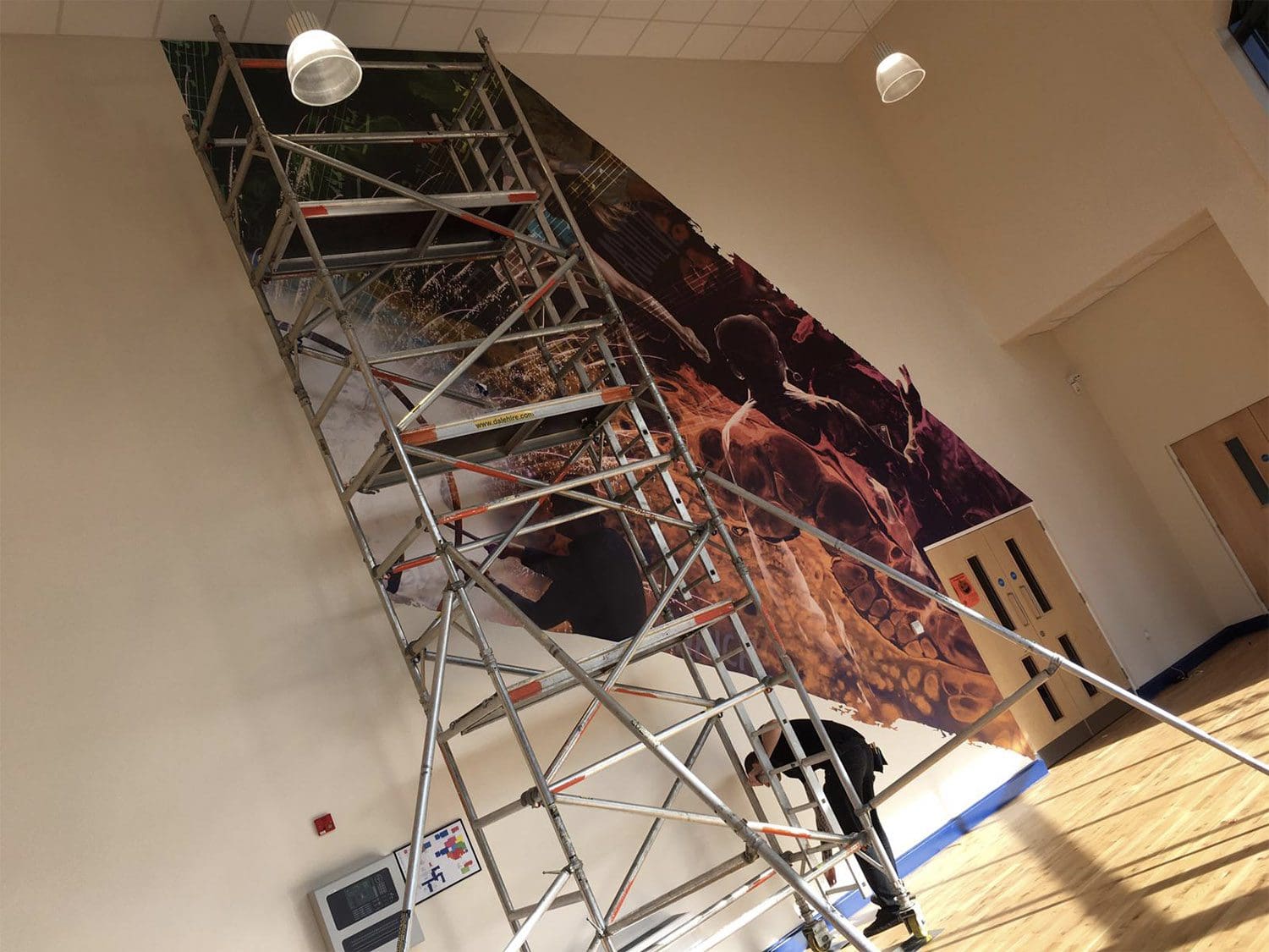 vinyl wall wrapping for schools